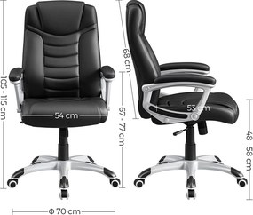 Ergonomikus irodai szék, állítható magasságú forgószék