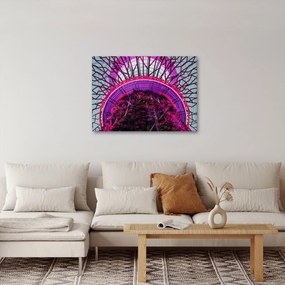 Absztrakt kép - lila ágak (70x50 cm)