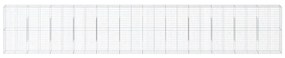 horganyzott vas gabion kosár fedéllel 1200 x 50 x 200 cm