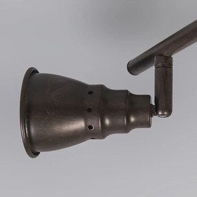 Mennyezeti és fali spotlámpa rozsdabarna forgatható és dönthető - Coney 2