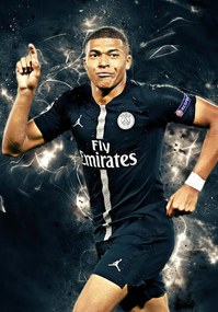 Poszter, Kylian Mbappe Lottin, Psg, Franciaország