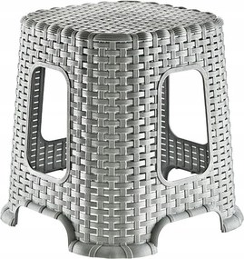 Zsámoly közepes szék rattan szék Korona Shops szürke