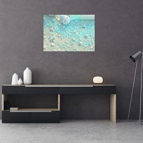 Kép - Tengerparti hangulat türkiz árnyalatokban (70x50 cm)