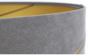 Csillár zsinóron SWING 1xE27/60W/230V szürke/arany