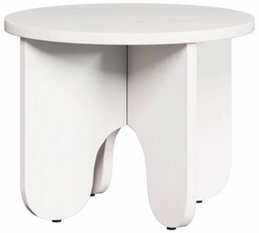 Dohányzóasztal 2 pcs Fehér 39.5 x 39.5 x 30 cm Tömör fenyőfa