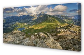 Canvas képek hegyi tó 100x50 cm