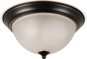BRILAGI - Mennyezeti lámpatest FRESCO 2xE27/40W/230V átm. 28 cm fekete/arany