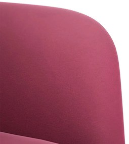 bordó bársony kanapészék karfával 54 cm