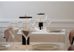 Fekete márvány LED dimmelhető asztali lámpa fém búrával (magasság 25,5 cm) Asteria Move Mini – UMAGE