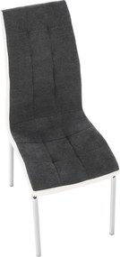 Étkezőszék, sötétszürke/fehér, GERDA New