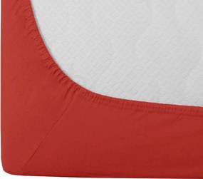 Jersey piros lepedő 180x200 cm