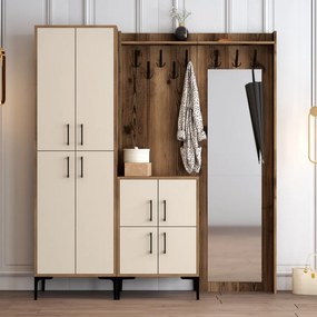 Berlin ABC - Walnut, Cream
