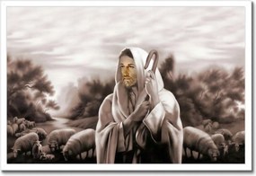 Poszterek keretben 60x40 Jó Pásztor Bárányok