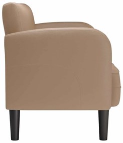 cappuccino műbőr loveseat kanapé 110 cm