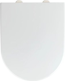 Wc-ülőke Ovális Műanyag 38X46CM Easy Close Funkció Fehér