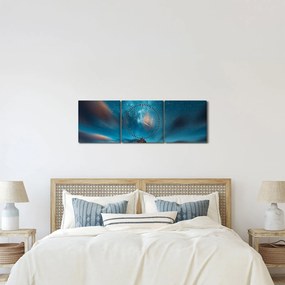 A kék Tejút képe (órával) (90x30 cm)