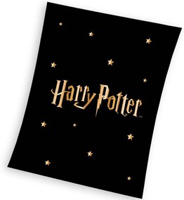 Carbotex Harry Potter Gold Stars gyermek takaró,130 x 170 cm