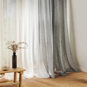 Elefántcsont színű voile fényáteresztő függöny 140x240 cm Carlin – douceur d'intérieur