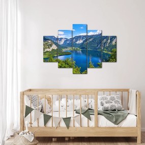 Kép - Hallstatt tó, Hallstatt, Austria (150x105 cm)