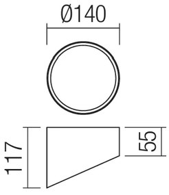 Redo 01-1629 - LED spotlámpa UTO LED/18W/230V Ø 14 cm fehér