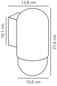 Nordlux - Kültéri fali lámpa HEKA 1xE27/60W/230V IP54 fekete