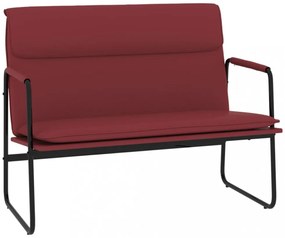 vidaXL bordó műbőr pad 100 x 64 x 80 cm