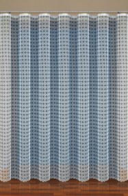 Kész Áttört Függöny Szalaggal Fehér 200cm X 260cm