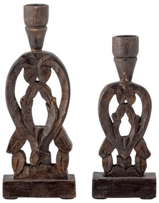 Fa gyertyatartó készlet 2 db-os Bernie – Bloomingville