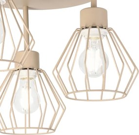 Felületre szerelt csillár AUDREY 3xE27/60W/230V bézs