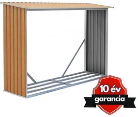 Tüzifa tároló 2,3m3, 242 x 75 cm, barna, Penta G21
