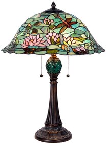 Tiffany asztali lámpa Bézs Ø 47x60 cm