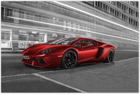 Poszterek 120x80 Piros autó