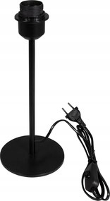 Rayher Fém Éjjeli Asztali Lámpa Állvány Fekete 32CM E27 Asztali