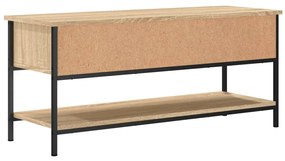 sonoma tölgyfa TV-szekrény 100 x 35 x 45 cm rétegelt fából