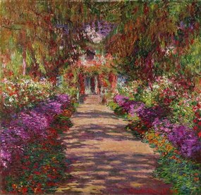 Monet, Claude - Festmény reprodukció A Pathway in Monet's Garden, Giverny, 1902, (40 x 40 cm)