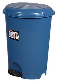 Pedálos szemetes kuka, műanyag, ECO kék, kivehető kosárral, 22L NO4