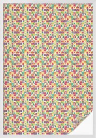 Ablakfólia Öntapadós Adatvédelem Színes absztrakt 100x146