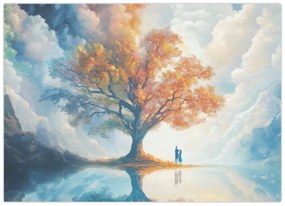 Kép – Az élet és szerelem fája (70x50 cm)