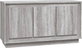 vidaXL szürke sonoma színű szerelt fa tálalószekrény 102x35x55 cm