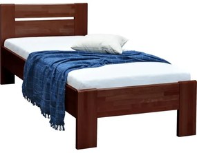 Egyszemélyes ágy AMBER 90x200 cm, sötét dió