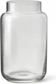 Westwing Lasse üveg váza, magasság 22 cm, Szürke