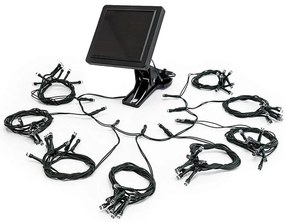 Napelemes dekor fényfüzér napernyőhöz