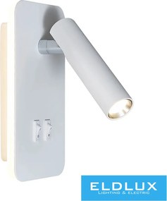 UNIVERSO Fali lámpa LED 6w 240lm + 150lm 6500k IP22 fehér kapcsolóval