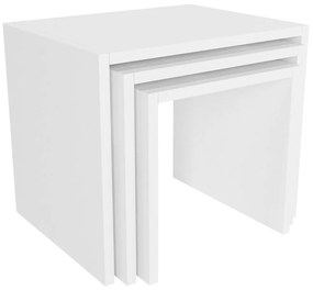 Zariel White kisasztal szett, 3 db