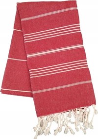 Hammam strandtörölköző szaunázáshoz 100x180 Szultán piros