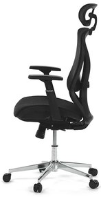 Fekete Hálós Irodai Szék, Szinkron Mechanikával. KA-S258 BK