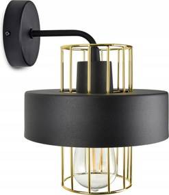 Fali lámpa fekete vagy fehér E27 Loft