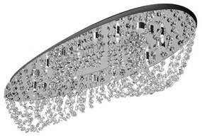 Luxera Elipthon 69046 kristály mennyezeti lámpa, 8x33W G9