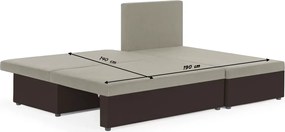 ROLO Kinyitható sarokkanapé Granatowy-granatowy