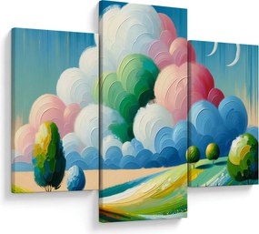 Kép - Tájkép felhővel (90x60 cm)